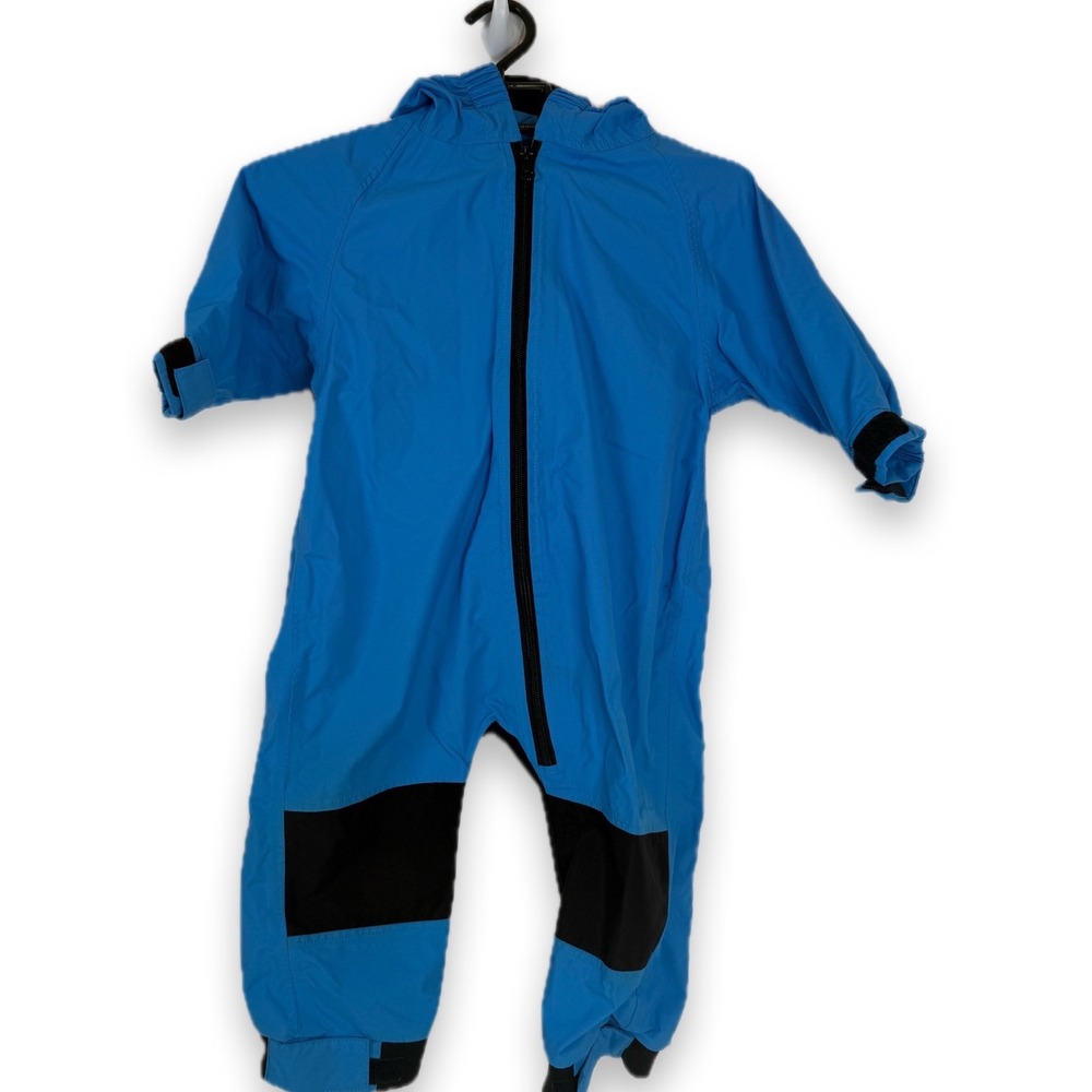 Cuddle Club Rain Suit Unisex Baby 12-18 Months Nylon Waterproof Hooded Bear Blue